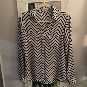 The portfolio shirt from Express. Size S